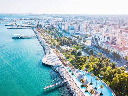 E-bikes along Limassol seafront promenade